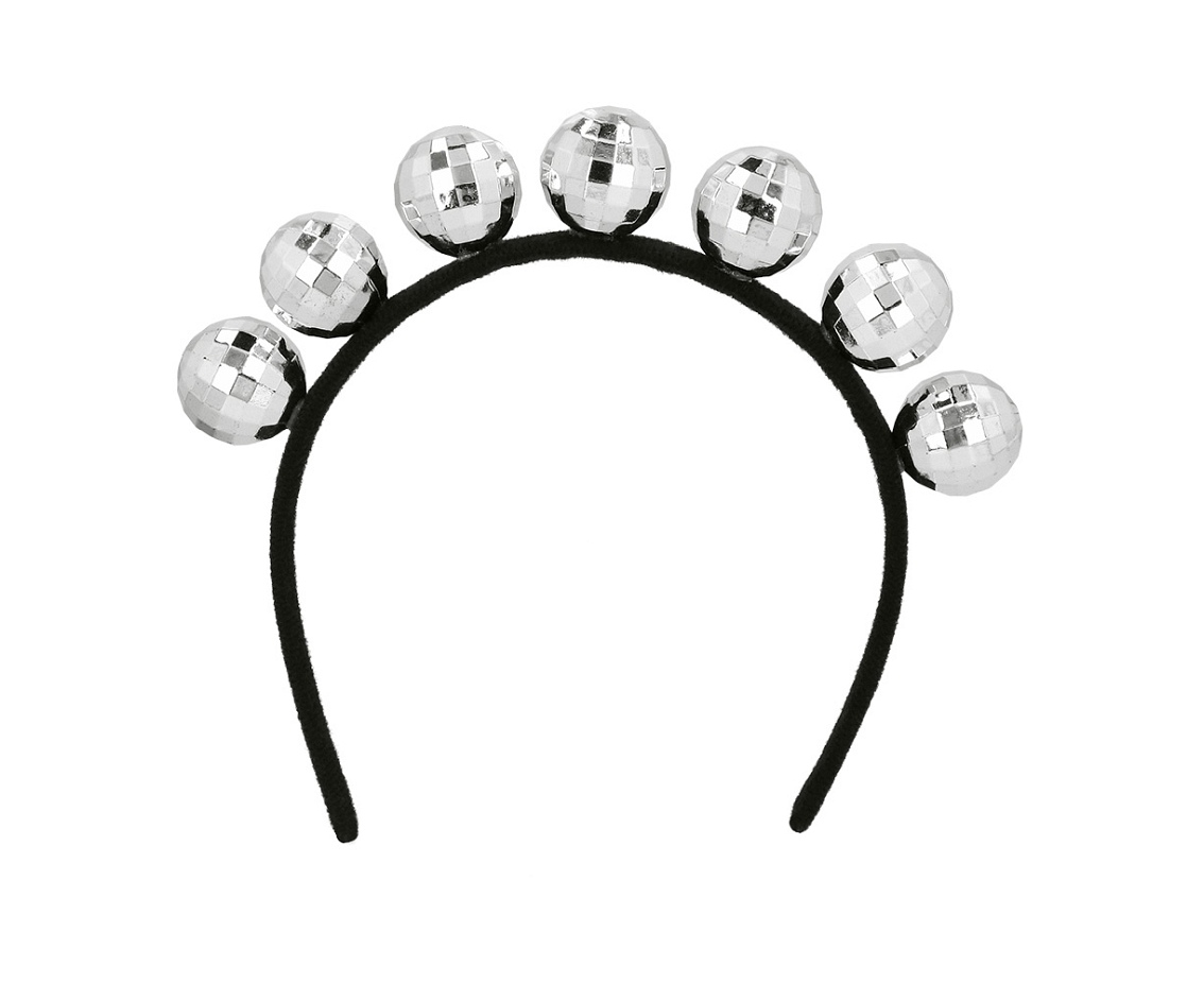 Zestaw Disco (diadem, okulary, naszyjnik, pierścionek i kolczyki)
